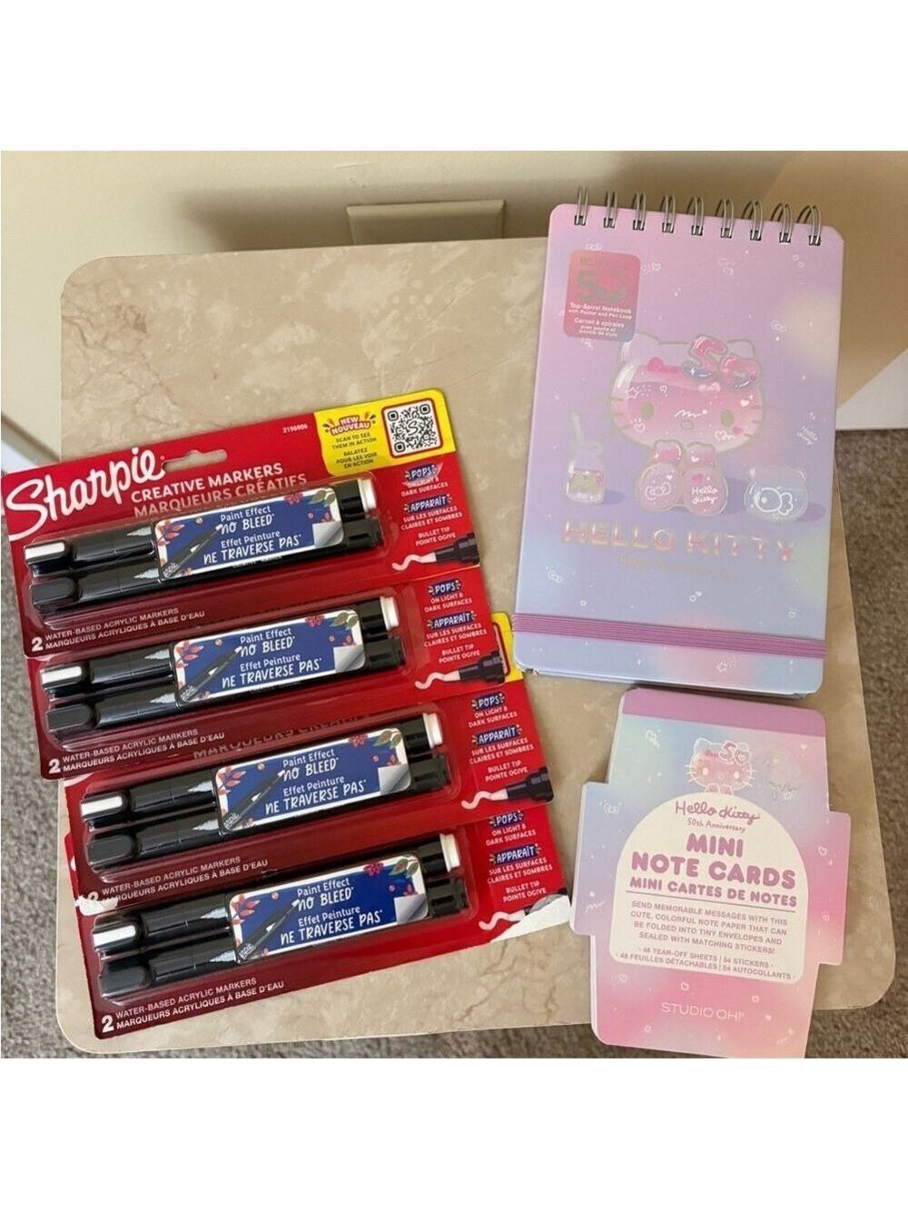 Sharpie Markers and Hello Kitty Stationery Set NEW